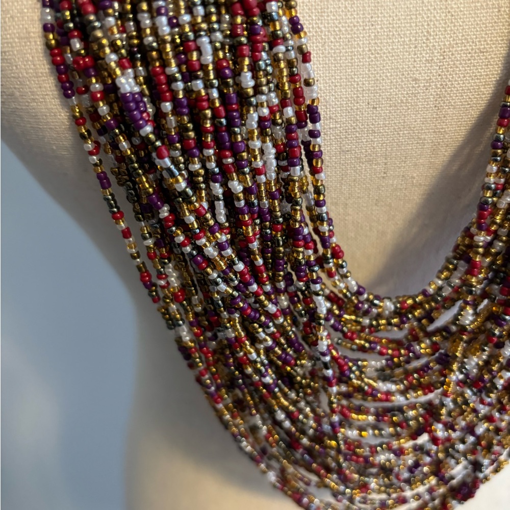 JOAN RIVERS SHIMMERING SEED BEAD 31” NECKLACE